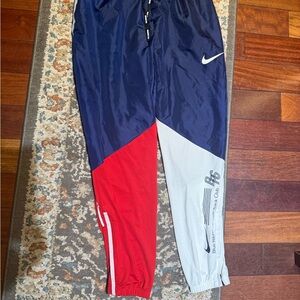 Nike  Navy Red Light Gray Colorblock Joggers
